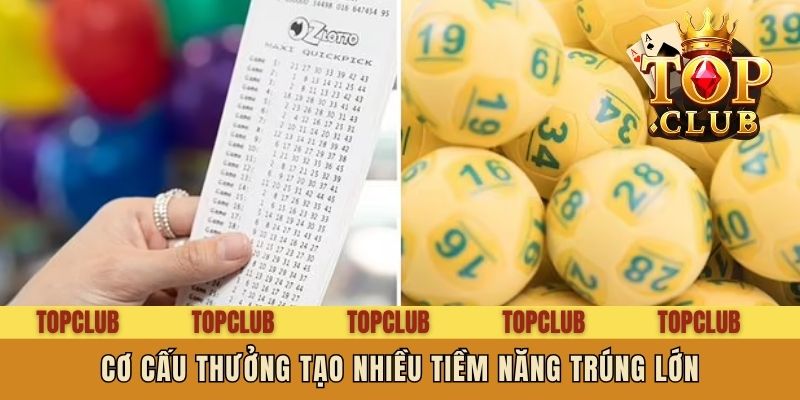 Cơ cấu thưởng tạo nhiều tiềm năng trúng lớn